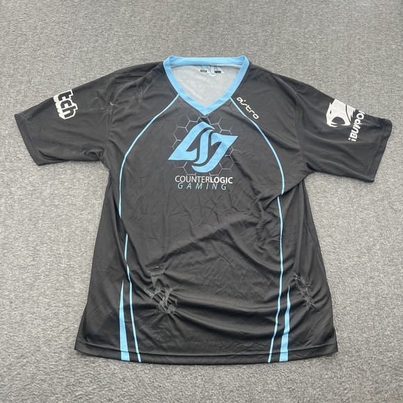Counterlogic Gaming Jersey 3XL (Fits L-XL) Twitch Astro Ibuypower Esports *Flaw - Picture 1 of 11